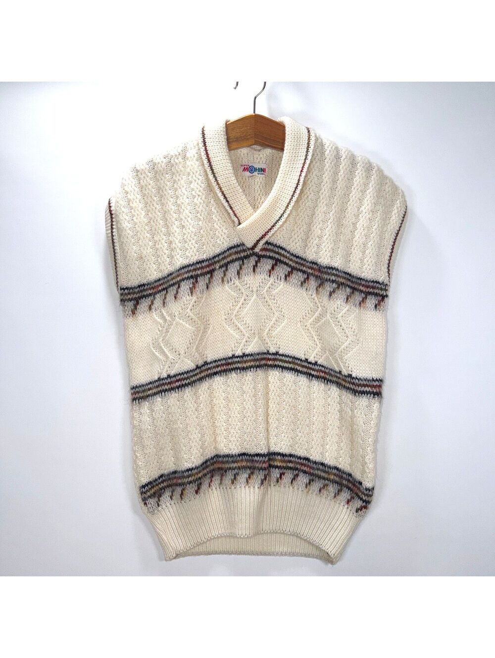 90s Super Mohini Wool Sweater Vest - Large (42)